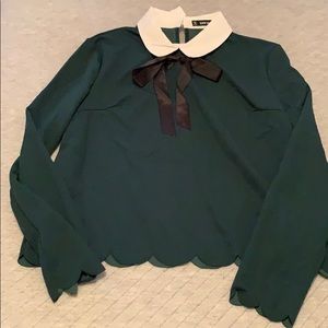 Peter Pan collar blouse